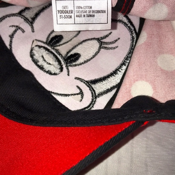 DISNEY PARKS Minnie Mouse Ears Polka Dot Hat Cap Embroidered XOXO TODDLER GIRL - Picture 12 of 12